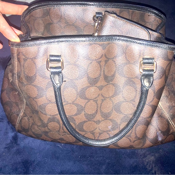 Coach Bag & Wallet SET Shoulder Bag Purse, with matching Wallet Set - Picture 4 of 4